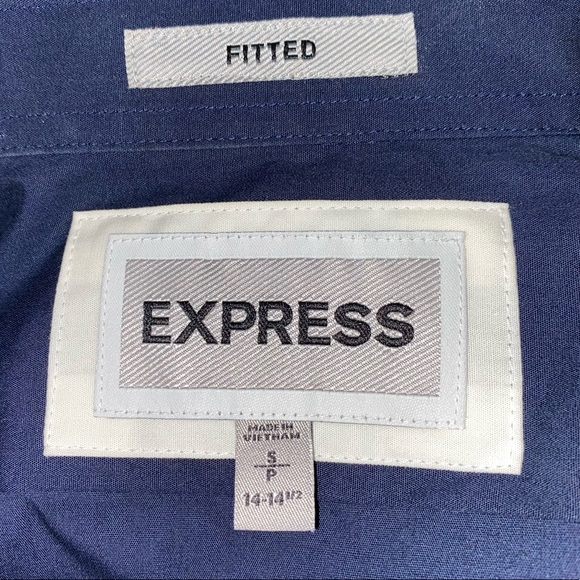 Express Men’s Fitted Button Up Shirt - Picture 3 of 3